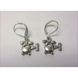 Silver Helicopter Earrings Silver Helicopter Earrings